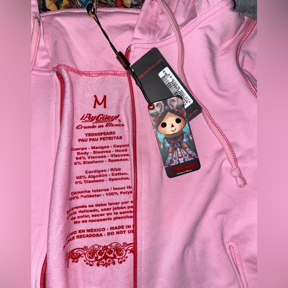 Ay Guay! Authentic pink sweater with little dolls. NWT size medium - Picture 4 of 8